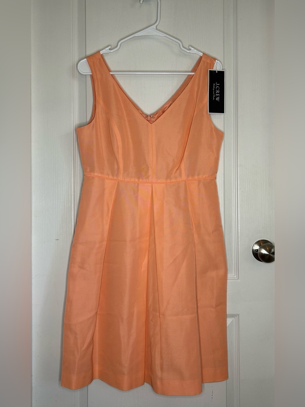 J. Crew NWT Kami Peach Dress Style A1450 Sz 8 Formal Wedding Bridesmaid